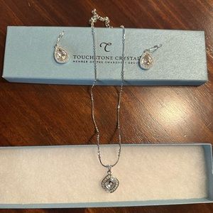 Touchstone Crystal - Silver Necklace